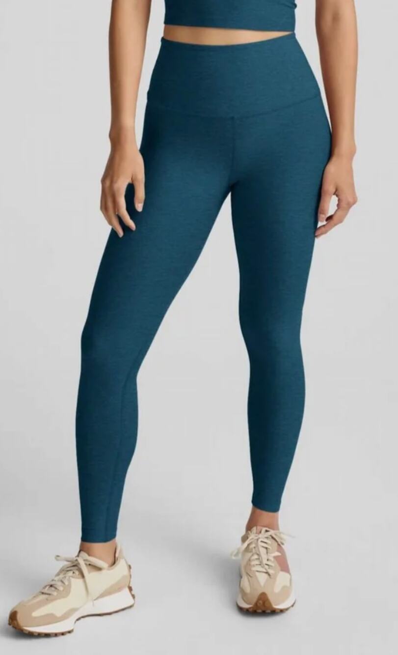 BEYOND YOGA Spacedye Caught in the Midi Legging in Blue Gem sz. S